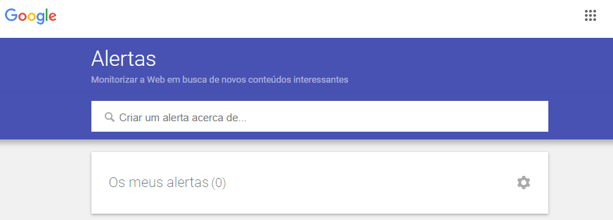 google alert para monitorar e analisar concorrentes