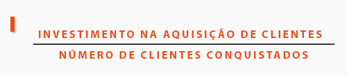 custo de aquisição de clientes