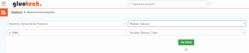 relatórios personalizáveis