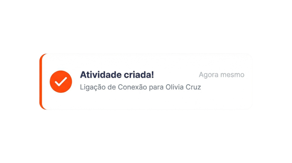 notificação de automação atividade criada